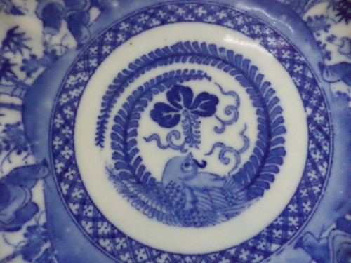 Chinese Blue And White Plate Children Catching Butterflies - Picture 10 of 10