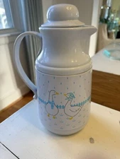 Vintage Phoenix Thermos Pitcher - Goose Pattern