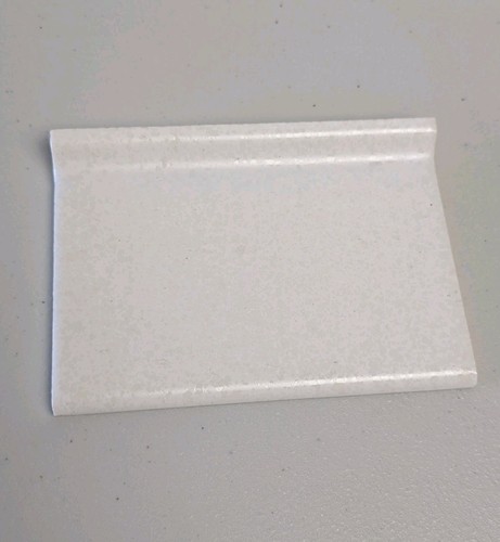 Ceramic Tile Cove Base Speckled Gloss White Monarch 6x4.25 Reclaimed