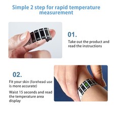 20pcs Forehead Thermometer Strips Reusable Fever Thermometer Strip Temperature