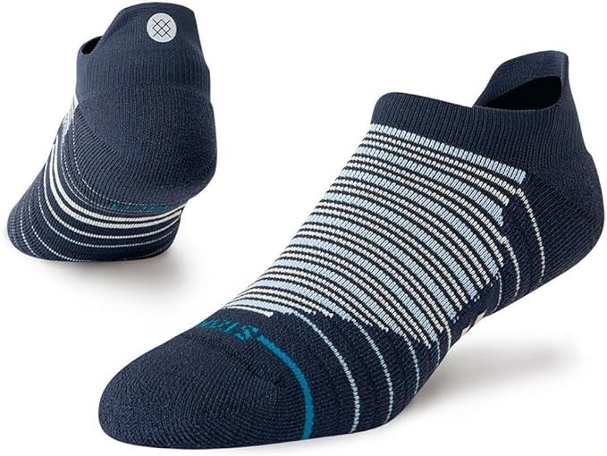 CALCETINES STANCE SHIMMY MID TAB.NUEVOS ENTRENADORES DEPORTIVOS A RAYAS AZUL MARINO W25