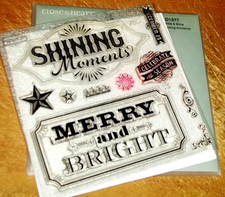 CTMH D1577 SPARKLE  SHINE WORKSHOP STAMP  SHINING MOMENTS,Celebrate the Season