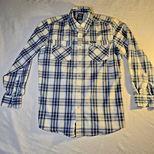 Wrangler Outdoor Series Men's M Button Up Long Sleeve Regular Fit Plaid Vented