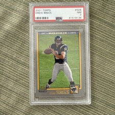 2001 Topps Football #328 Drew Brees Rookie PSA 7