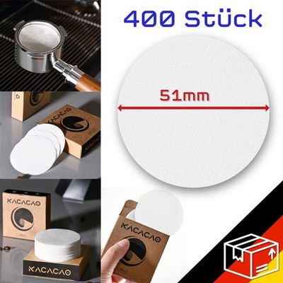 Kaffee Filterpapier Espresso Papierfilter Siebträger 51 mm Weiß Auswahl NEU  