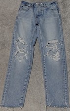 Moussy Howa Jeans Women's Size 25 Blue Denim Skinny Ripped Distressed