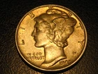 1940-P 90% Silver Mercury Head Dime BU Toned #3      ^^^^^^