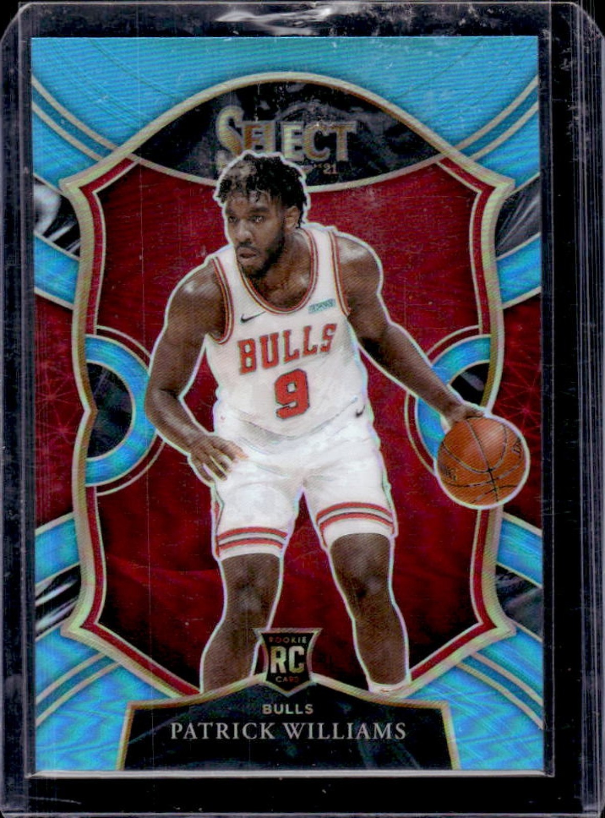 2020-21 Select Patrick Williams RC Light Blue Prizms Concourse #/299 Bulls