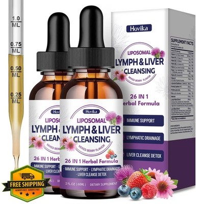 Hovika Lymphatic Drainage Drops Mixed Berry 4 Oz