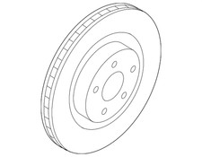 Genuine Ford Disc Brake Rotor Front L1MZ-1125-A