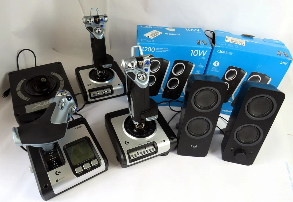 Bastlerware Logitech & Saitek – Misch-Kiste Defekt/ungeprüft – Ersatzteile #AW10 - Bild 2 von 4