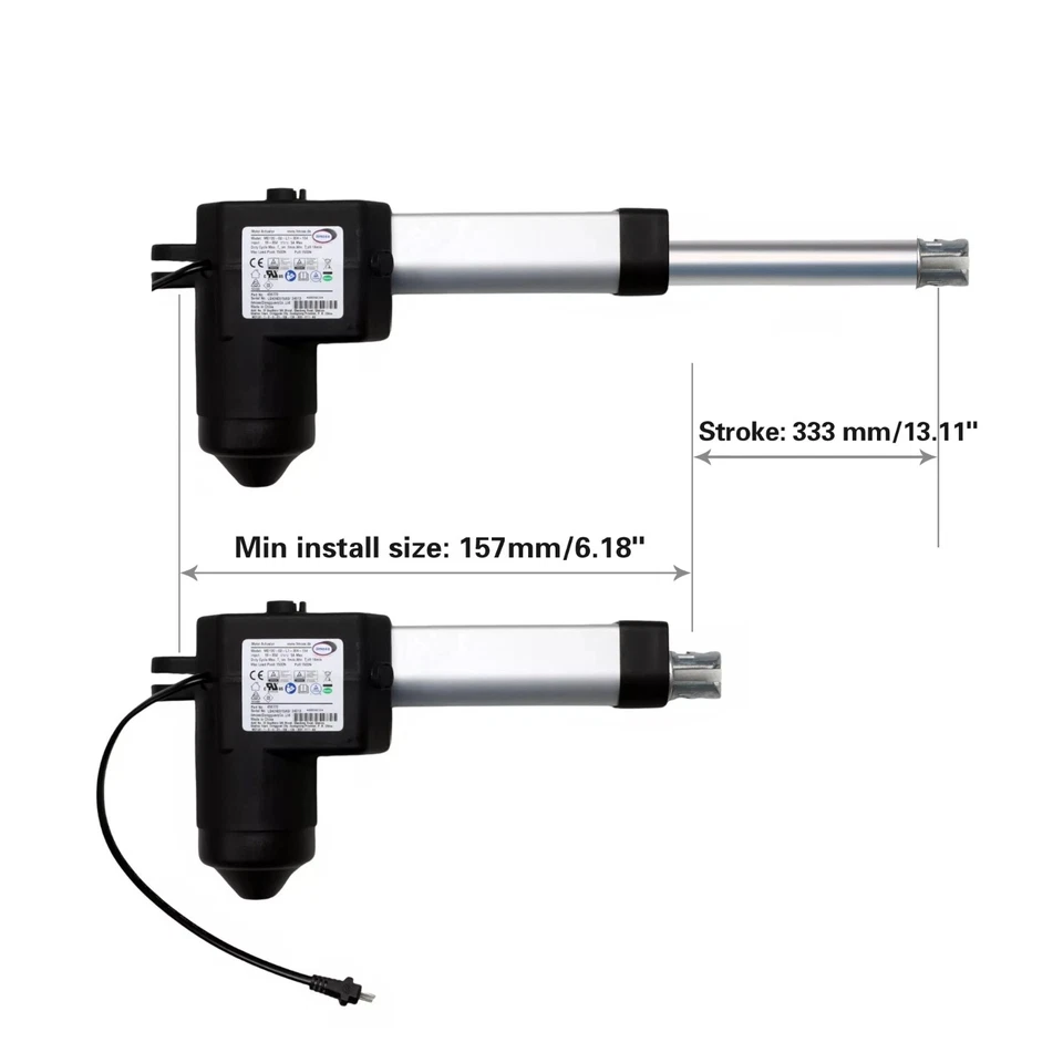 Kit atuador linear cadeira reclinável Limoss 450772 motor modelo MD120-02-L1-304-134 - Imagem 4 de 4
