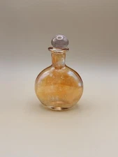 Cristallerie Round Perfume Bottle, Circa 1980’s Made in Italy.