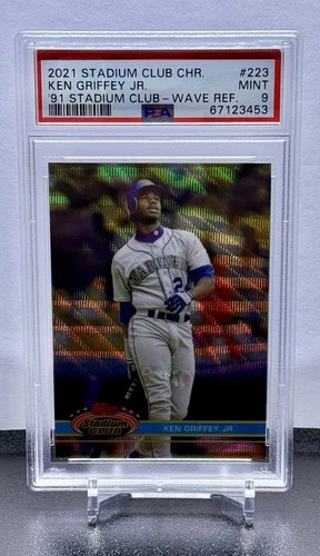 2021 Stadium Club Ken Griffey, Jr. #223 '91 Stadium Club Wave Refractor  PSA 9