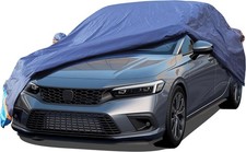 Car Cover Waterproof All Weather, 6 Layers Outdoor Full Exterior Cover Rain Sun