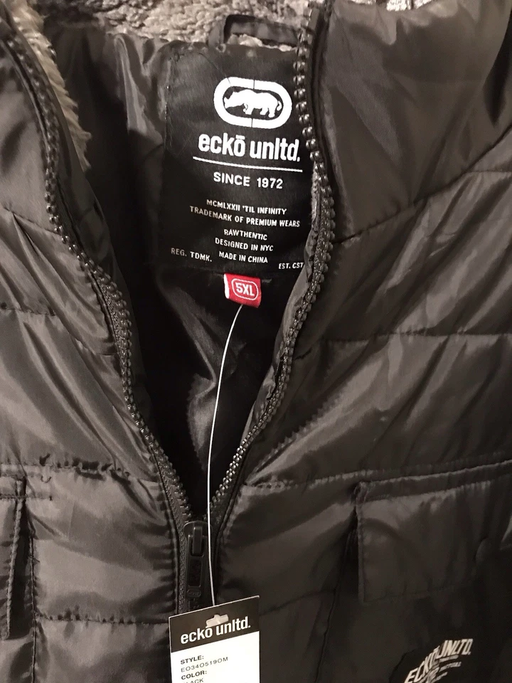 mens ecko unltd Puffer Jacket 5XL - Image 4 of 4