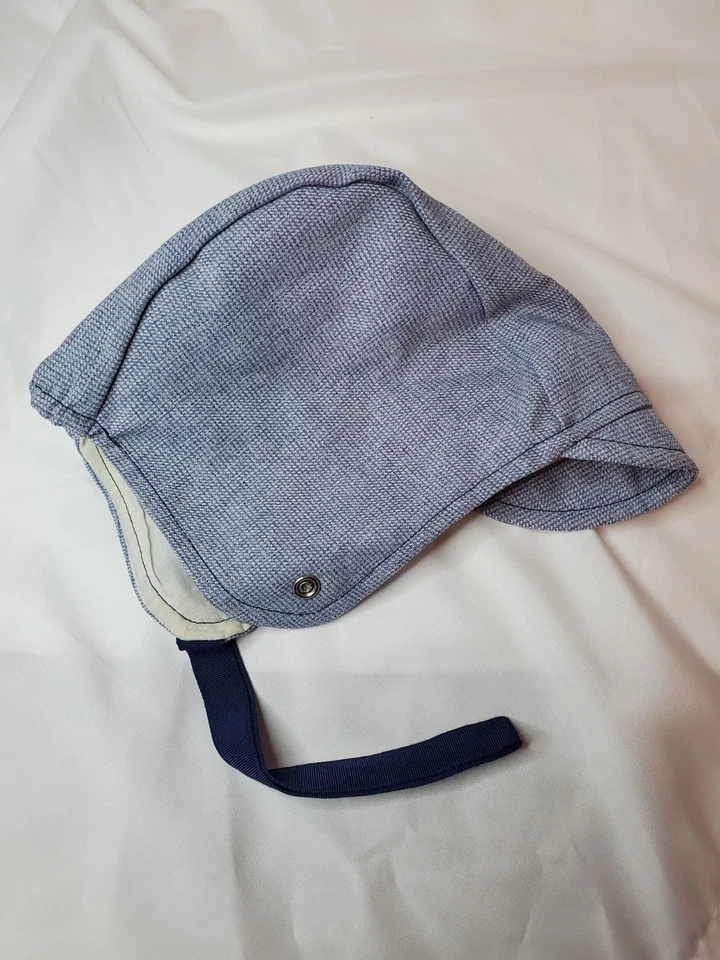 Gorra gorra gorro bebé azul vintage para niños Cottage Core infantil Foto 2 de 4