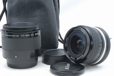 Exc+ Nikon Nikkor 28mm f/3.5 f 3.5 Ai Lens w/TC-200 2x Teleconverter *1801486