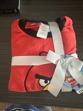 NWT Angry birds Fleece Pajamas Kids Size 5 Red