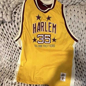 Harlem Globetrotters Goose #35 Basketball Jersey XXL Yellow Maroon White