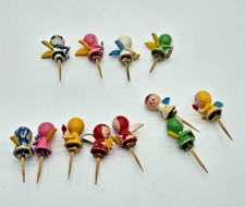 Vintage Singing Angel Birthday Candle candleholders, lot of 12