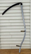Vintage ALUMINUM HAY SCYTHE Grain Sickle 60" Long +28" BLADE Farm Tool FARMHOUSE