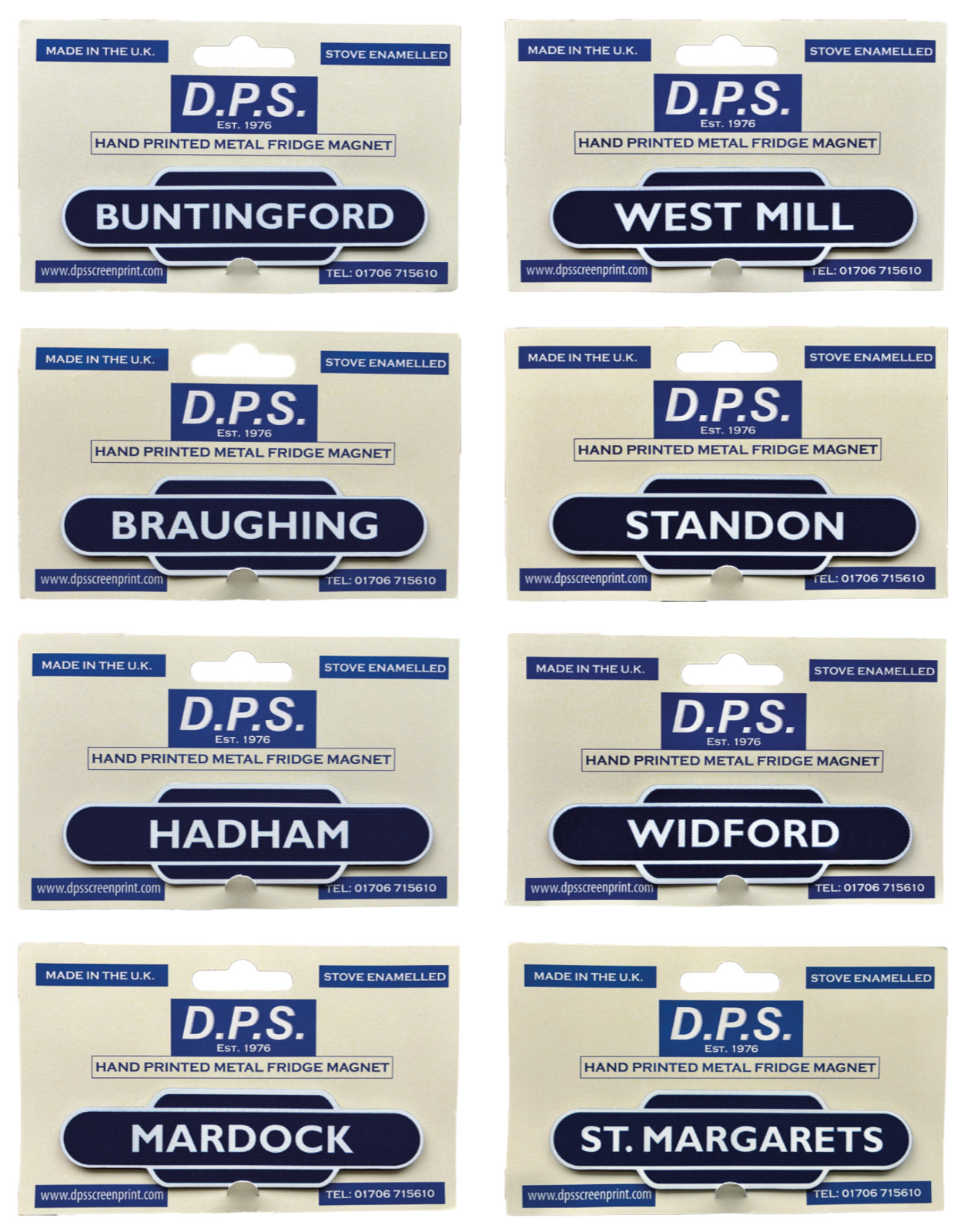 Buntingford  Branch Line  – Station Totem Fridge Magnets (Read Description!)