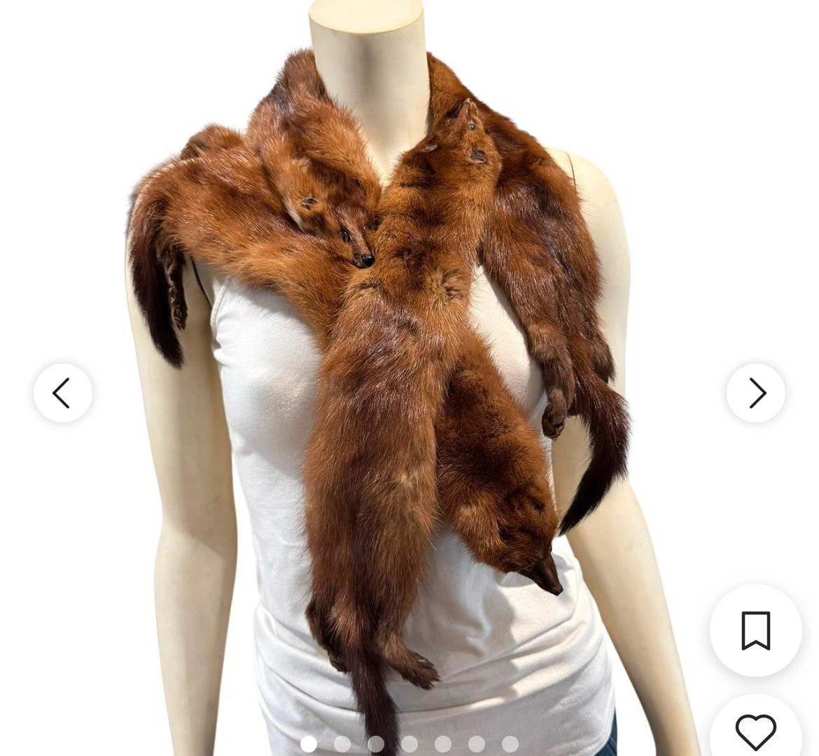 小物 L'appartement Mink Fox Line Stole L'Appartement Mink Fox Line Stole 【公式通販】