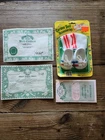 Vintage 1980s Cabbage Patch Kids Birth Certificate-Lot-Totsy Shoes NIP-CPK
