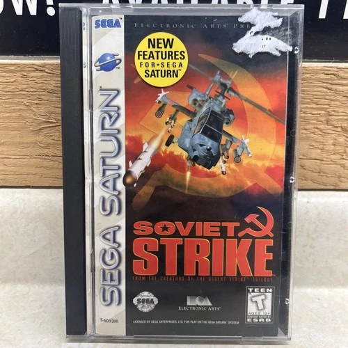 Soviet Strike (Sega Saturn, 1996) Complete CIB TESTED