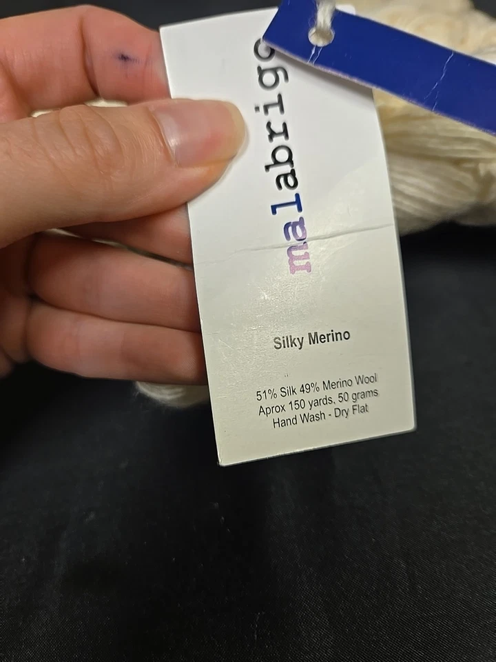 Malabrigo Natural Silky Merino Yarn 4 New Hanks 50g/150yd  - Image 3 of 4