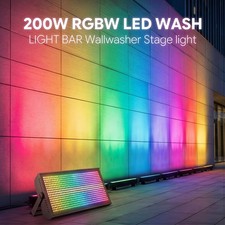 200W 768LED Wall Wash Light DMX RGBW Beam Wash Party Disco Light Stage Lighting