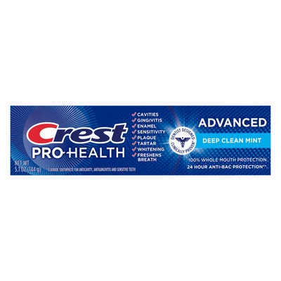 Crest Pro Gesundheit Erweiterte Deep Clean Mint Zahnpasta 5,1 Oz (144 G) - Bild 1 von 4