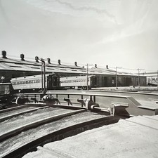 Illinois Central Railroad Photo Passenger Cars Car Shop Whiting Transfer Table