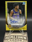 2025-26 Bowman Basketball Bronny James Yellow Mojo Auto /75 LA Lakers