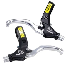 Dia-Compe MX2 bicycle BMX LH and RH brake lever SET - BLACK/SILVER