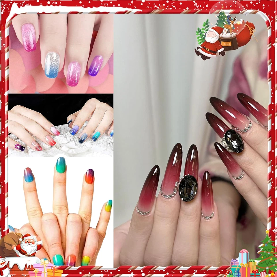 UV Nagellack Farbwechsel Thermo Gel Set Rot Rosa Lila Magenta Chamäleon Shellac - Bild 3 von 4