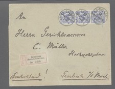 Deutsch-Ostafrika,Nr.9,Mef-auf R-Brief  (137)