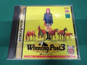 Winning Post 3 Sega Saturn Used [SS] Check sheetpostcardflyer included No.