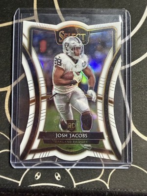 2019 Panini Select Josh Jacobs White Prizm Die Cut Premier Level  /35 