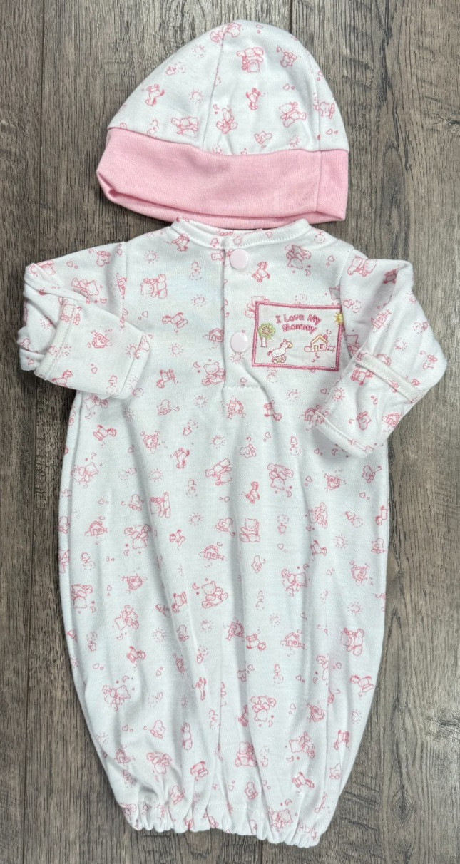Nwot 2pc Doll Clothes Size Preemie Love Mommy Toys Gown & Ha