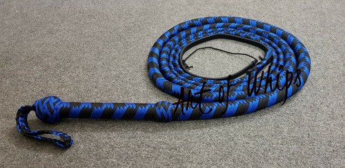 Látigo de nailon Paracord de 12 pies 12 trenzas látigo premium fácil de agrietar - Imagen 2 de 10