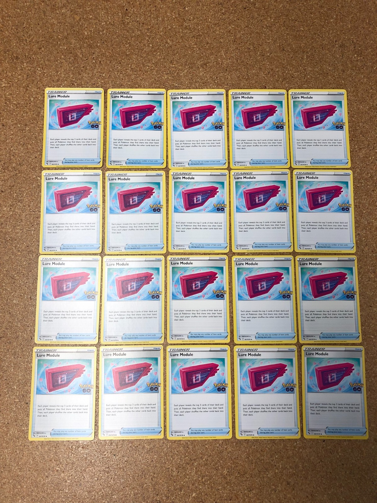 Lure Module x 20 - Pokemon Card Lot - 67/78 - Pokemon GO
