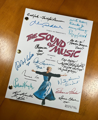 （当時物）Handmade　MAY　主演声優AUTOGRAPHセット The Sound of Music Script Signed- Autograph Reprints- 160 Pages
