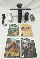 Nintendo Wii Console RVL-001 Bundle Controller Nunchuck 4 Games Tony Hawk
