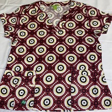 Crocs Medical Apparel Scrubs Top Multicolor Scrub Shirt Size S/P