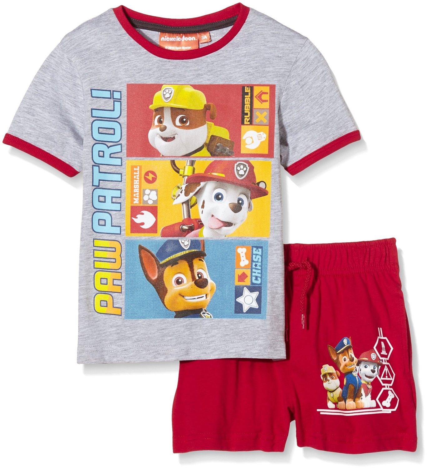 ALTRA Paw Patrol completo maglietta T shirt Manica corta pantaloncini Bambino 3 8 grig