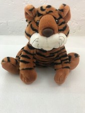 FAO Schwarz 12" Bengal Tiger Plush Brown Black Stripes Soft Toy Stuffed Animal