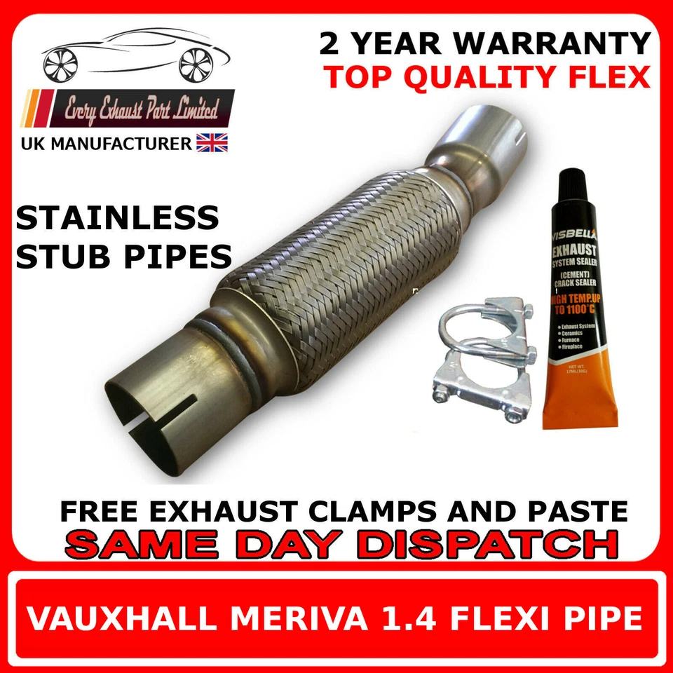 Vauxhall Meriva 1.4 2010-21 Exhaust Replacement Repair Flex Flexi