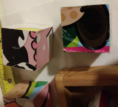 Two 6 in 1 Wooden Cubed Animal Puzzles, Farm, Fish, Turtle, Cow